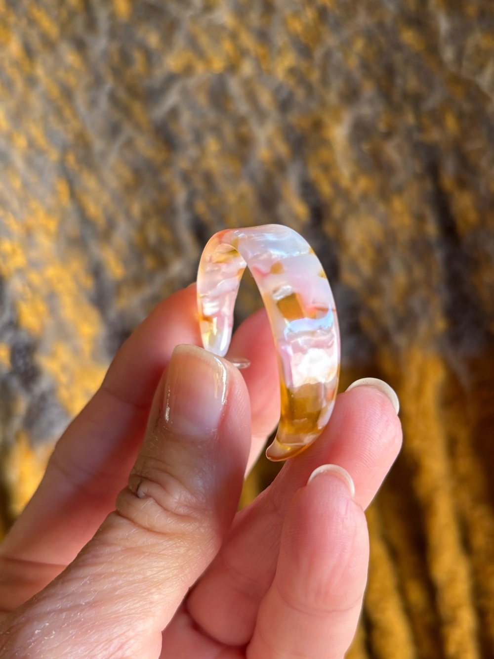 Hoop Earrings Acrylic Summer - Picture 5 of 7